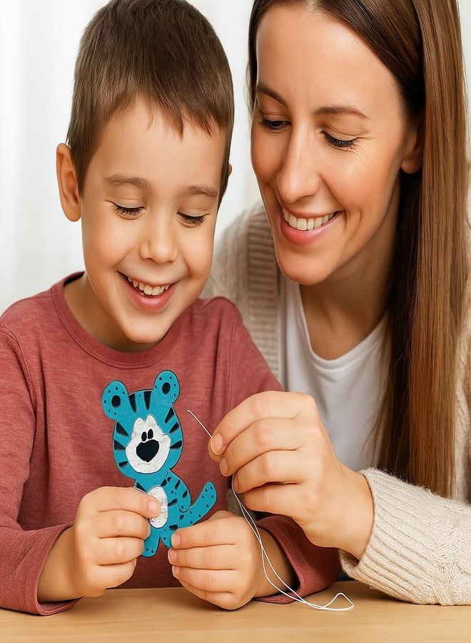 iCraft DIY Felt Keychain Kit for Kids - Easy Sew Plush Craft for Fine Motor Skills & Parent-Child Fun - Ages 6-12 (Kitten) - Image 3